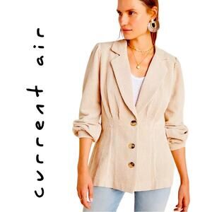 Current Air Blush Pink Corduroy Blazer, Babydoll, Casual, Weekend 2025, M